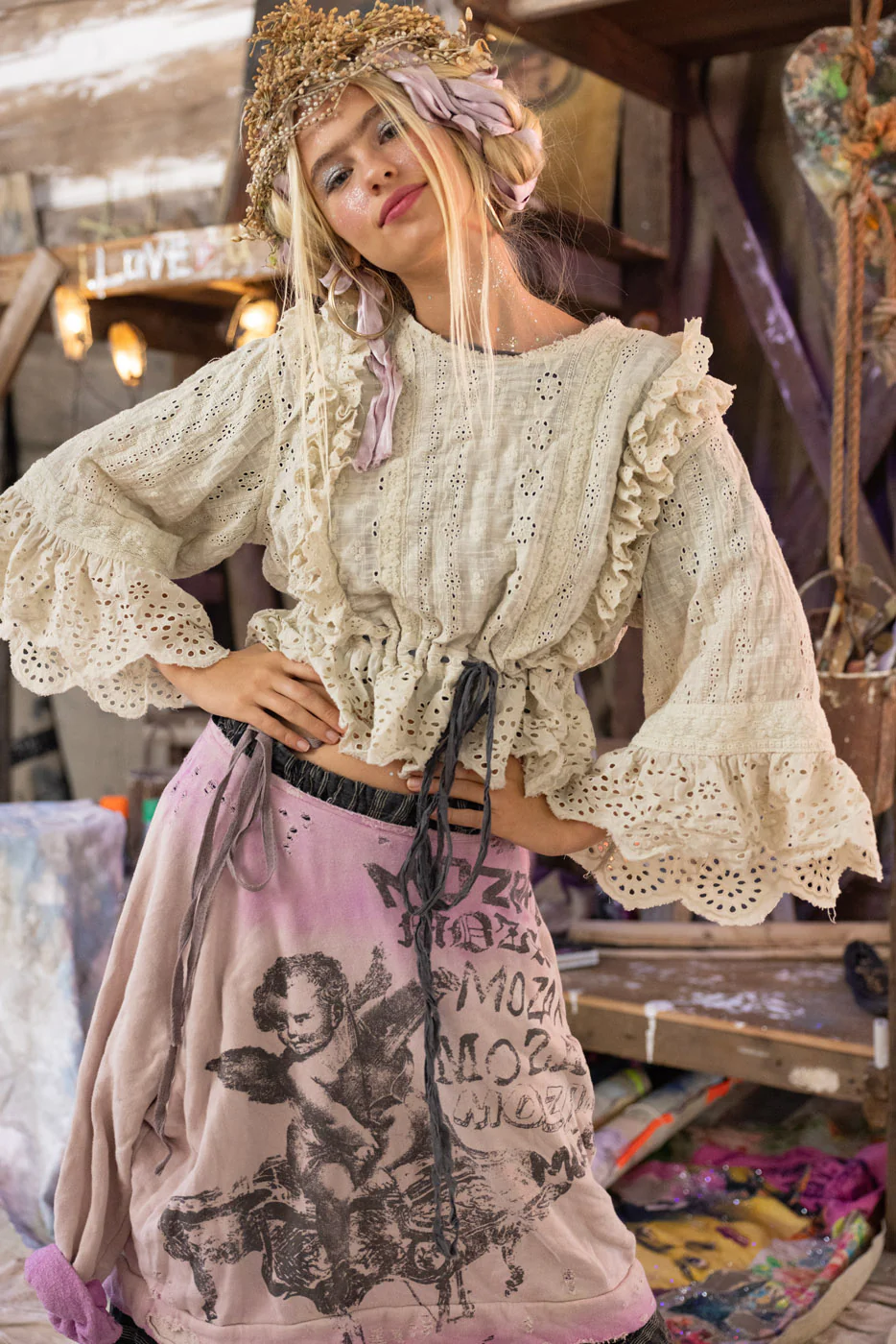 Eyelet Marburger Blouse