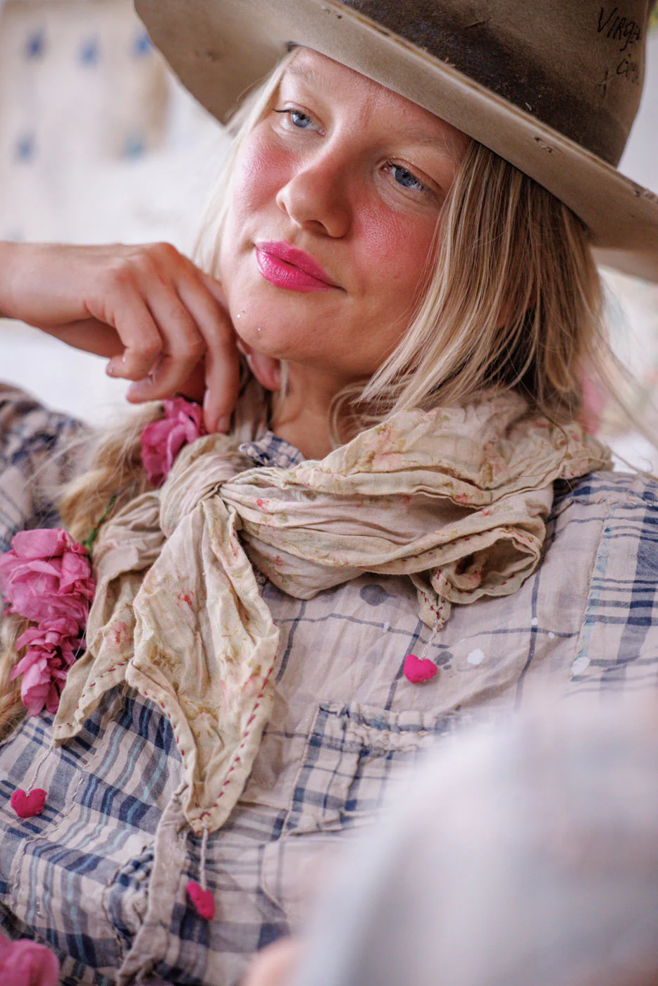 Heart Tassel Scarf